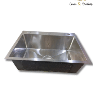 Handmade Stainless Steel Kitchen Sink – 60x45 cm