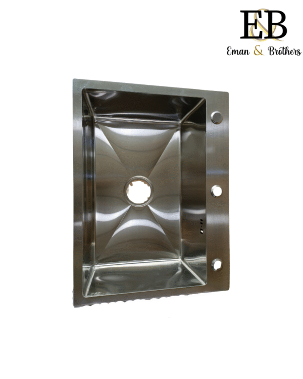 Handmade Stainless Steel Kitchen Sink – 60x45 cm