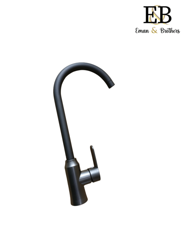 Single‑Outlet Kitchen Sink Mixer Tap – Chrome & Matte Grey | China‑Made