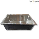 Handmade Stainless Steel Kitchen Sink – 60x45 cm