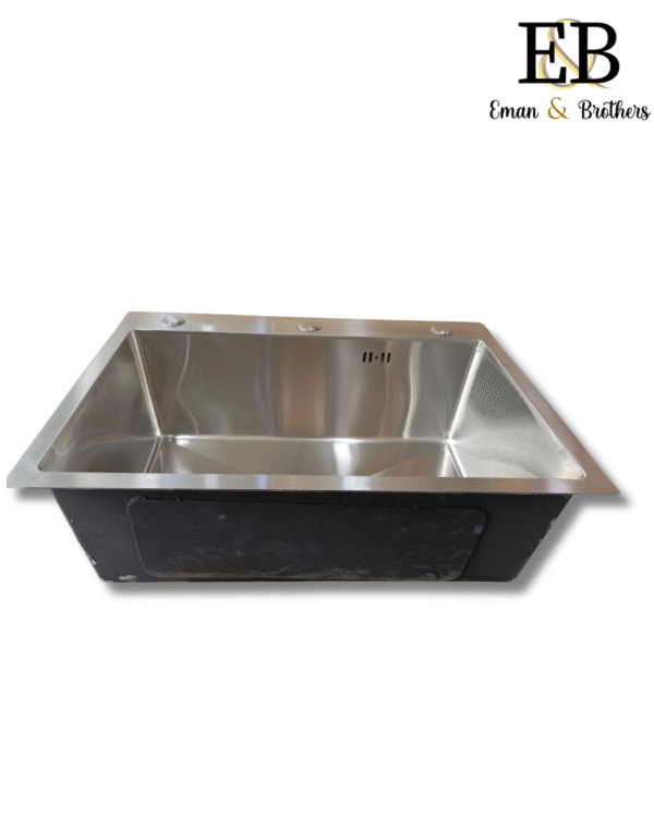 Handmade Stainless Steel Kitchen Sink – 60x45 cm