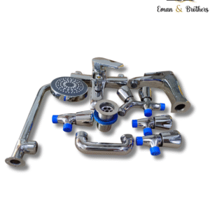 Premium 7-Piece Brass Bath Set – Chrome Finish