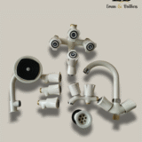 7-Piece Bath set-White and Ivory Color